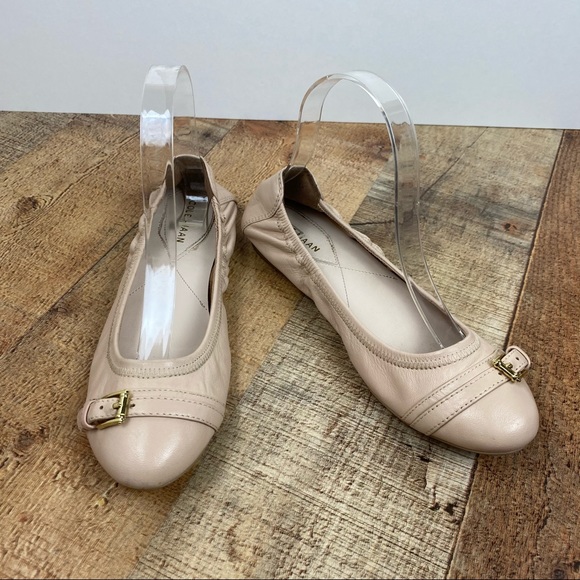 Cole Haan | Shoes | Cole Haan Nude Buckle Ballet Flats Size 65 | Poshmark